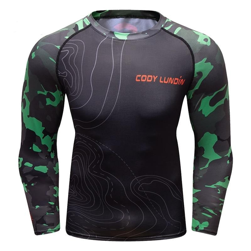 Camouflage Compression 'Operator' Elite Long Sleeve RashGuard ...