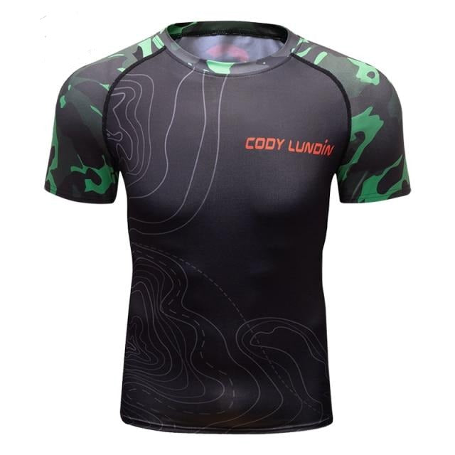 Camouflage Compression 'Operator' Elite Short Sleeve RashGuard ...