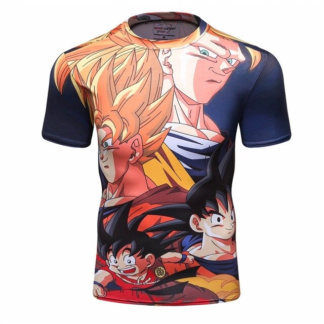Compression Form Dragon Ball Z Compression 'Forms' Elite Short Sleeve Rashguard ...