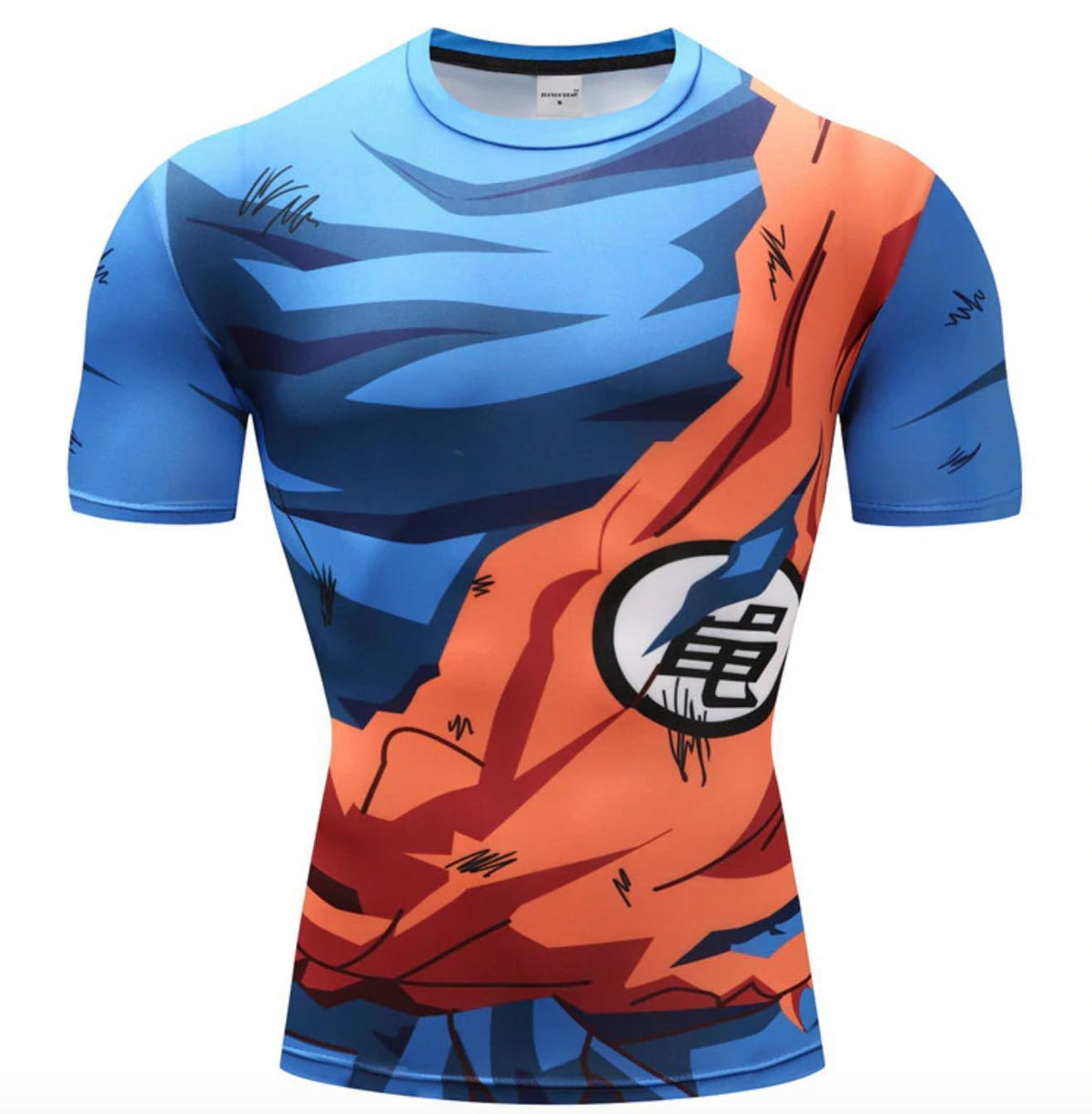 Goku Battle Damaged Dragon Ball Z Compression Rash Guard ...