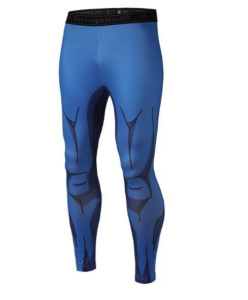 Men's Vegeta Cell Armor Dragon Ball Z Leggings Compression Spats ...