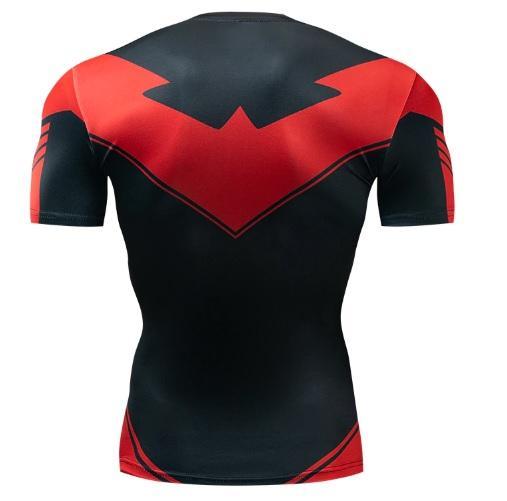 Nightwing 'Red' Short Sleeve Dri-Fit Rashguard – HeroCompression