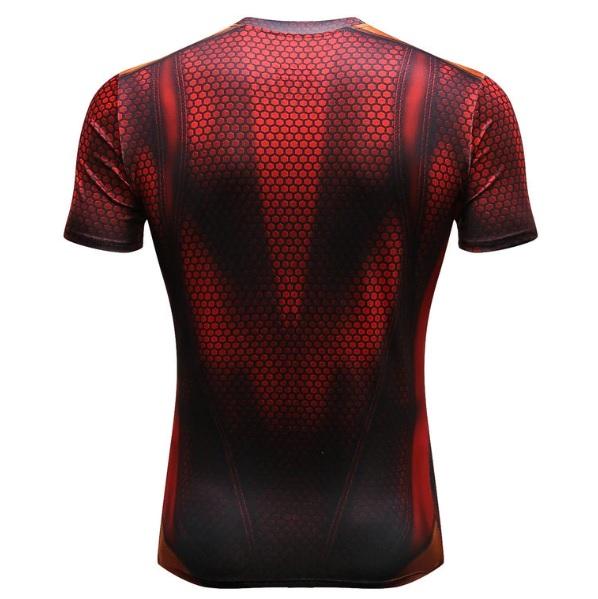 Spiderman 'Iron Spider Earth-616' Compression Short Sleeve Rashguard-RashGuardStore