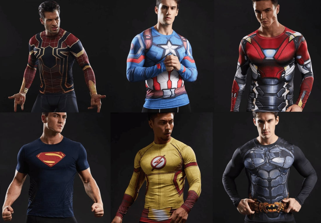 Superhero Compression Shirts Long Sleeve & Superhero Compression Shirts Short Sleeve