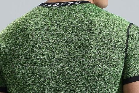 The Punisher 'Heathered' Green Short Sleeve Compression Rashguard-RashGuardStore